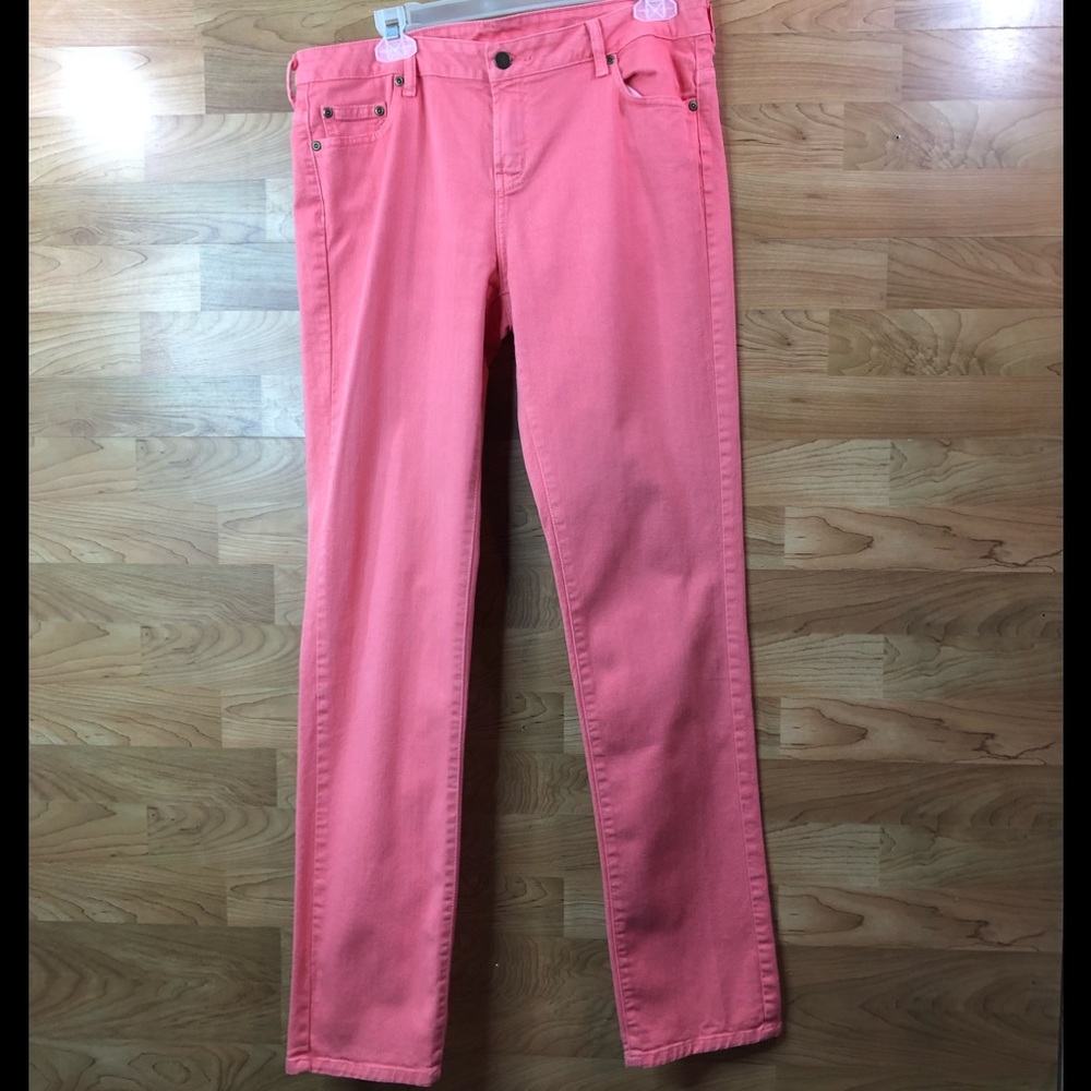 Garnet Hill Size 12 Long 5 Pocket Denim Pants